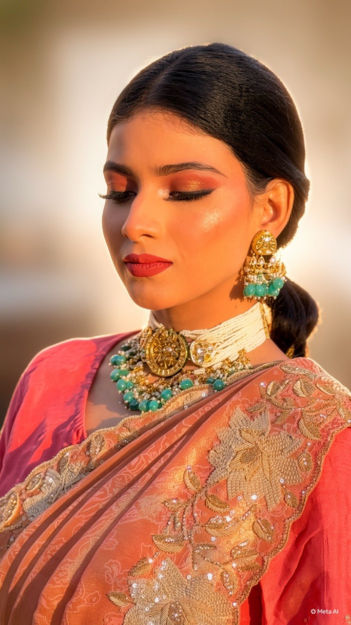 HD party makeup and styling by Alina Khatoon
