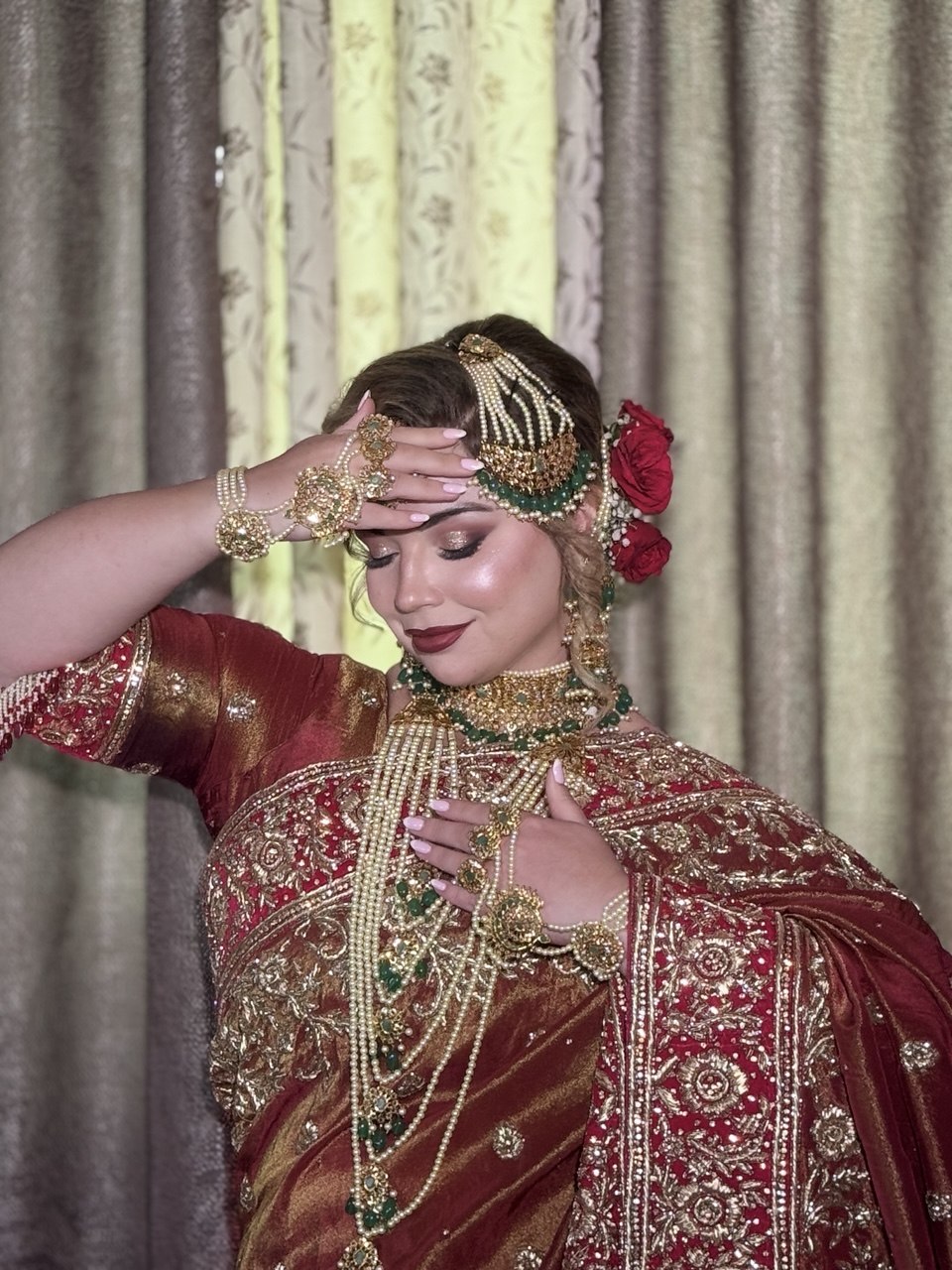 Contemporary bridal look by Alina Khatoon