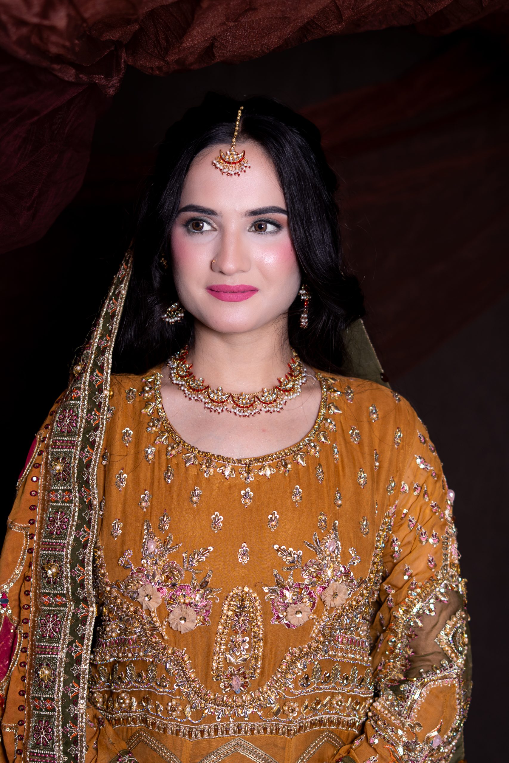Selected luxury bridal look by Alina Khatoon at MAKEUP BY AK