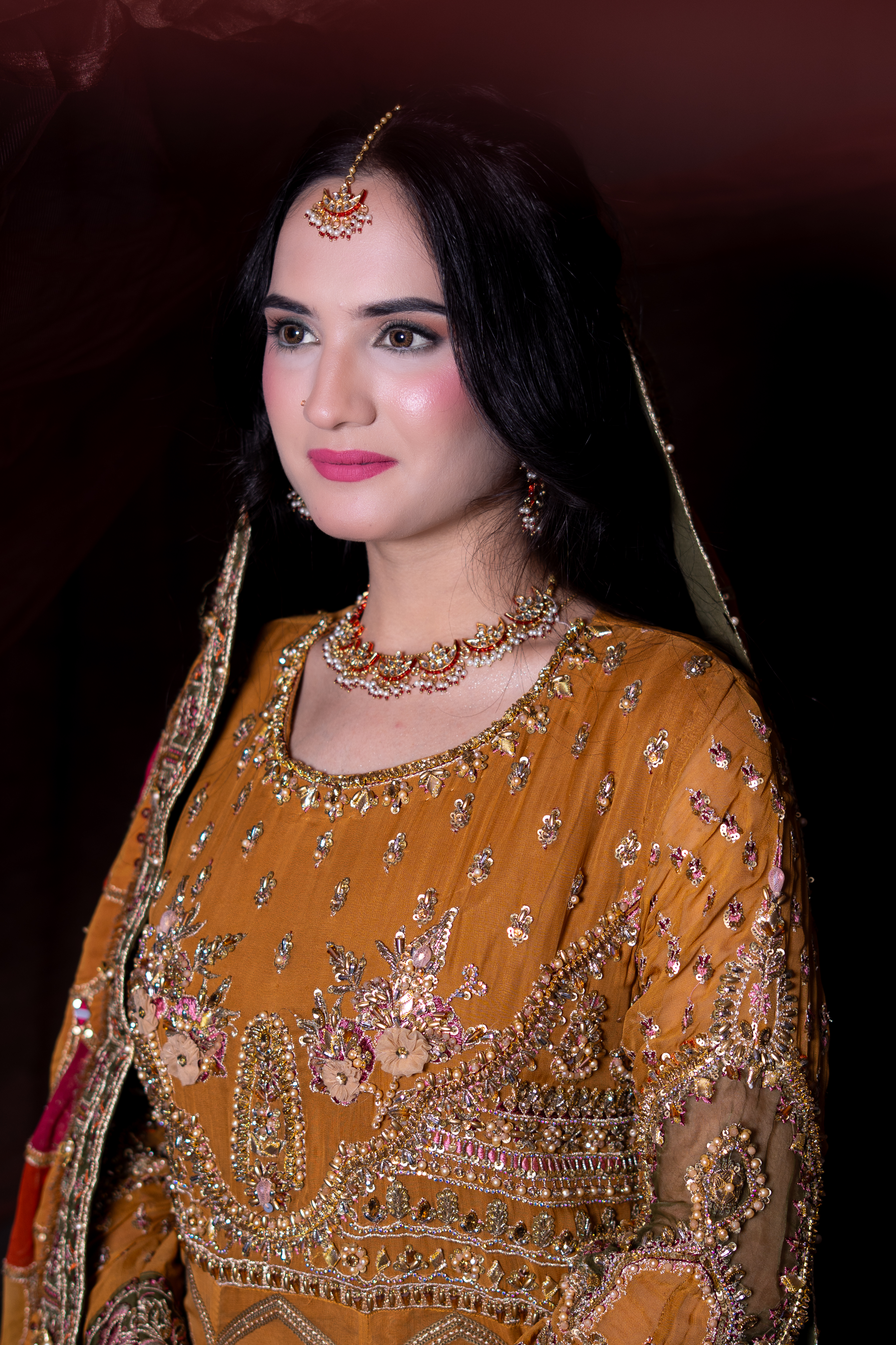 Editorial bridal makeup on model Manaswini