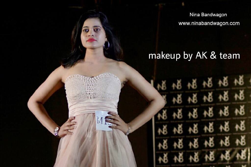 Fashion runway event makeup